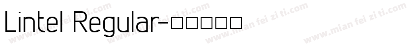 Lintel Regular字体转换
